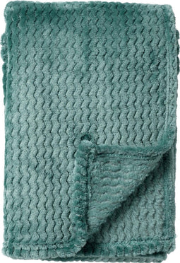 Dutch Decor - MARA - Plaid 150x200 cm - Sagebrush Green - groen - effen - zigzag patroon - superzacht - Deken