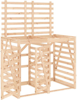 vidaXL - Containerberging - dubbel - massief - grenenhout