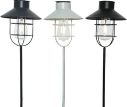 Lumineo LED solar tuinsteker 65cm warm wit