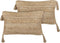 SIUM - Sierkussen set van 2 - Beige - 30 x 50 cm - Jute