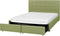 ROCHELLE - Bed opbergruimte - Groen - 160 x 200 cm - Polyester