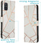iMoshion Hoesje Geschikt voor Samsung Galaxy A71 Hoesje Met Pasjeshouder - iMoshion Design Softcase Bookcase - Wit / Meerkleurig / Goud / White Graphic