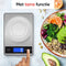 Kitchenwell KN359 - Digitale Precisie Keukenweegschaal - 1gr - 10kg - USB Oplaadbaar - Grijs