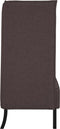 vidaXL - Hoge - Rug - Sofa - Donkerbruin - 109x56x121 - cm - Stof