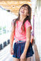 B. Nosy Kids - T-shirt - Geborduurde bloemen - Maat 110