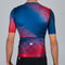 Sportful Rocket - Fietsshirt Heren - Aansluitend met rits - Blauw Rood - Maat 3XL