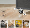 SoBuy FKW113-SCH - Keukenkast - Zwarte Multifunctionele Buffetkast met Wielen - 82 x 46 x 88 cm