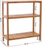 Songmics Badkamerrek Bamboe - Opbergrekje 3 Lagen 59x66x26 cm - Bruin