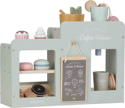 Little Dutch - Houten Koffiehoek - Speelgoed koffiecorner met koffie- en theeapparaat - Groen