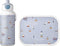 Mepal lunchset (pop-up fles & lunchbox) Campus Little Dutch - 400 + 750 ml - Broodtrommel en Drinkbeker voor kinderen - Bento box - Pop-up drinkfles - Sailors Bay