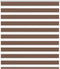 vidaXL - Zebra - rolgordijn - 130x100 - cm - stofbreedte - 125,9cm - polyester - bruin