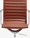 Furnicher Ava Vergaderstoel - Leren Zitting - Chroom Frame - Hoogte Verstelbaar - Draaibaar - Cognac