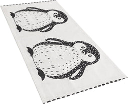 HAJDARABAD - Kindervloerkleed - Wit - 60 x 90 cm - Katoen