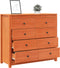 vidaXL - Dressoir - 100x40x90 - cm - massief - grenenhout - wasbruin