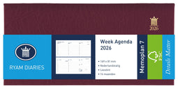 Ryam - Agenda (2026) - Memoplan 7 Suprema 7D/2P - Bordeaux