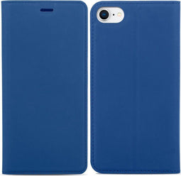 iMoshion Hoesje Geschikt voor iPhone SE (2022) / SE (2020) / 8 / 7 Hoesje Met Pasjeshouder - iMoshion Slim Folio Bookcase - Donkerblauw