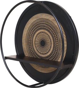 Wandrek Wim Medium - Wandrek metaal zwart - Wandrek rond - wandrek