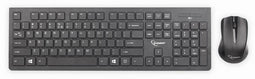 Gembird KBS-WCH-01 - Draadloze desktopset - Membraantoetsenbord met muis - US Internationaal