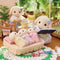 Sylvanian Families 5735 Familie Bloemen Hangoor Konijn- 5 fluweelzachte speelfiguren