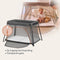 Lionelo Alice - 3 in 1 Babybedje Box Reisbedje - T25-schuimmatras 2 Hoogteposities - Grijs