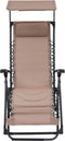 vidaXL - Terrasstoelen - 2 - st - inklapbaar - textileen - taupe