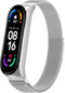 imoshion Milanees magnetisch bandje - Geschikt voor Xiaomi Mi Band 5 / 6 - Zilver
