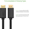 UGREEN - Displayport DP Male naar Displayport Male Kabel - 21,6 Gbit/s - Zwart