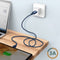 Ecologische Kabel USB naar USB-C Intensiteit 3A 2m Recyclebaar Just Green blauw