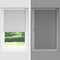 vidaXL - Rolgordijn - verduisterend - 120x150 - cm - stofbreedte - 116,6 - cm - wit