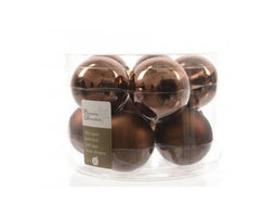 Kerstballen set van 10 - Marsala 60 mm - Elegance (10 stuks)