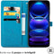 iMoshion Hoesje Geschikt voor Xiaomi Redmi Note 12 Pro Hoesje Met Pasjeshouder - iMoshion Mandala Bookcase - Turquoise