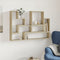 vidaXL - Wandschap - 96x12x64 - cm - bewerkt - hout - sonoma - eikenkleurig