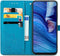 iMoshion Hoesje Geschikt voor Xiaomi Redmi Note 10 (5G) Hoesje Met Pasjeshouder - iMoshion Mandala Bookcase - Turquoise