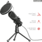 Trust GXT 232 Mantis - USB-microfoon - Schokdemping en popfilter - Zwart