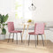 vidaXL - Eetkamerstoelen - 2 - st - fluweel - roze
