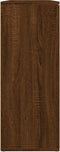 vidaXL - Dressoir - 91x29,5x75 - cm - bewerkt - hout - bruin - eikenkleur