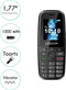 Logicom - Posh 402 - Gsm - 4G - 128MB - Zaklamp - Feature Phone - Zwart