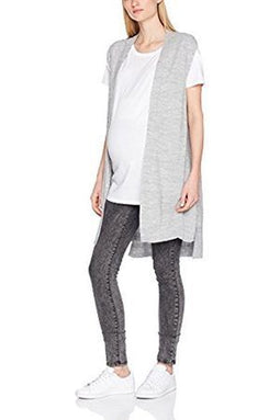 Supermom Vest Cardigan - Fijngebreid - Maat S - Grijs