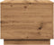 vidaXL - Salontafel - met - LED-verlichting - 50x50x40cm - artisanaal - eikenkleur