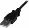 StarTech.com USBAMB2MD - 2 m mini USB-kabel A-naar-mini-B met neerwaartse hoek - Zwart