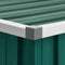 vidaXL - Tuinschuur - 195x198x159 - cm - gegalvaniseerd - staal - groen