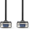 Nedis VGA-Kabel - VGA Male - Vernikkeld - 20.0 m - Zwart