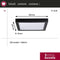 Paulmann Abia - LED-paneel 300x300 mm 22W 2200lm 2700K - Zwart