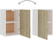vidaXL - Hangkast - Lyon - 39,5x31x60 - cm - bewerkt - hout - sonoma - eikenkleurig