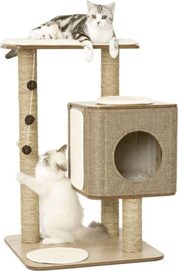 Jack and Vanilla Kattenmeubel Molly 56x56x86 cm bruin