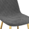 vidaXL - Eetkamerstoelen - 2 - st - fluweel - donkergrijs