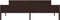 vidaXL - Bedframe - massief - grenenhout - donkerbruin - 200x200 - cm