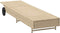 vidaXL - Ligbed - met - wielen - en - kussen - poly - rattan - grijs