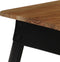 vidaXL - Eettafel - 75x75x76 - cm - massief - acaciahout - en - staal