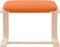 vidaXL - Voetenbank - 51x41x40 - cm - stof - donkergeel